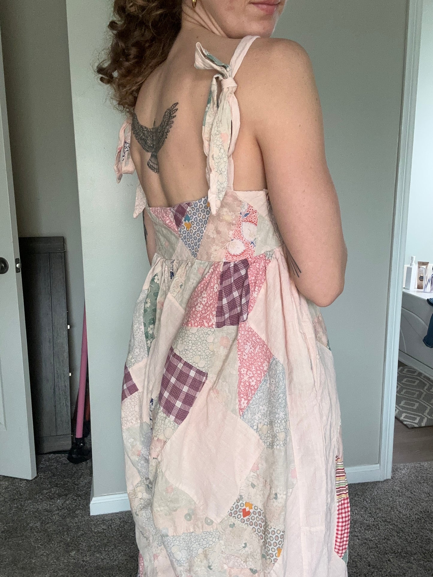 Upcycled Quilt Topper Romper