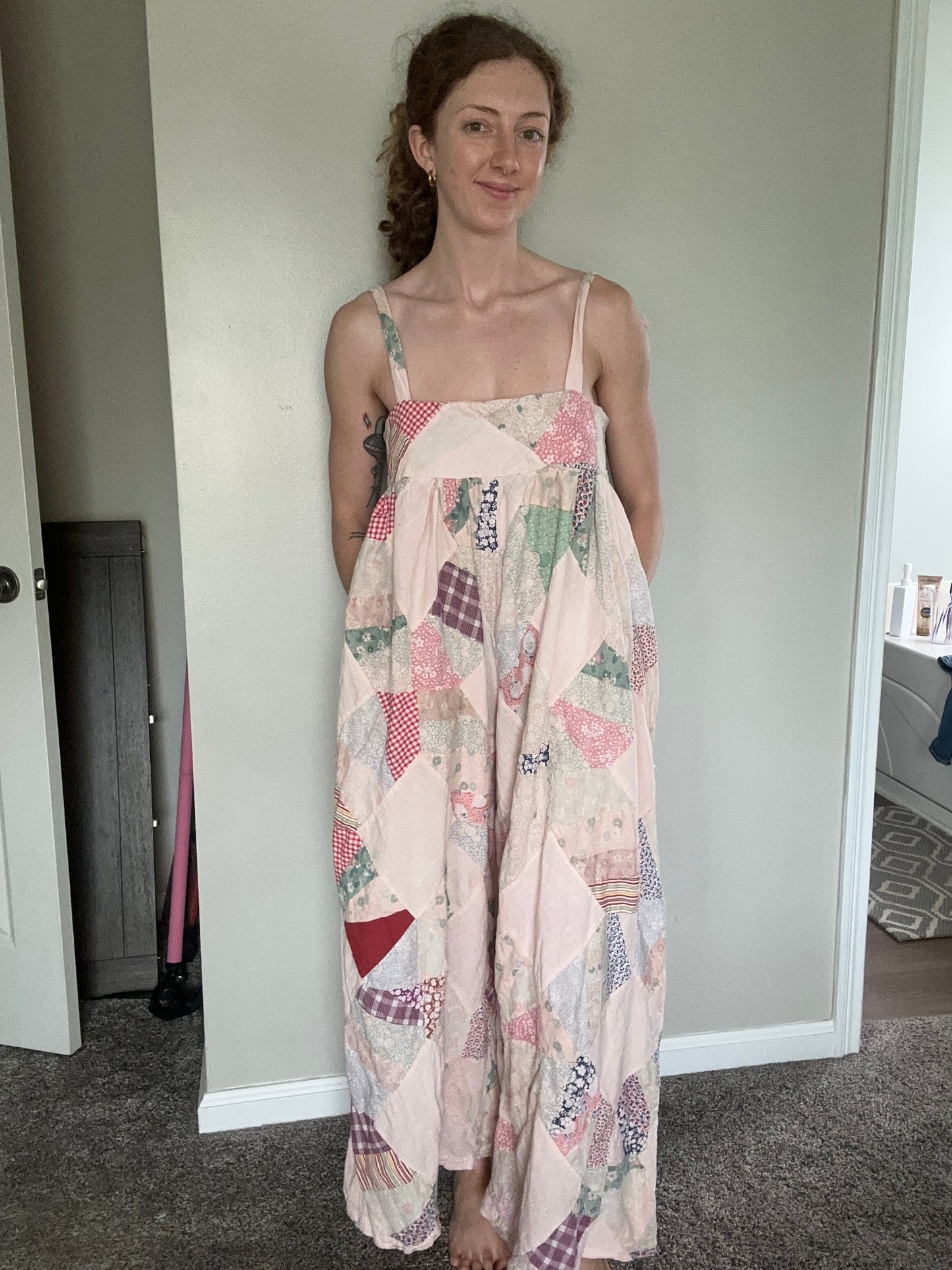 Upcycled Quilt Topper Romper