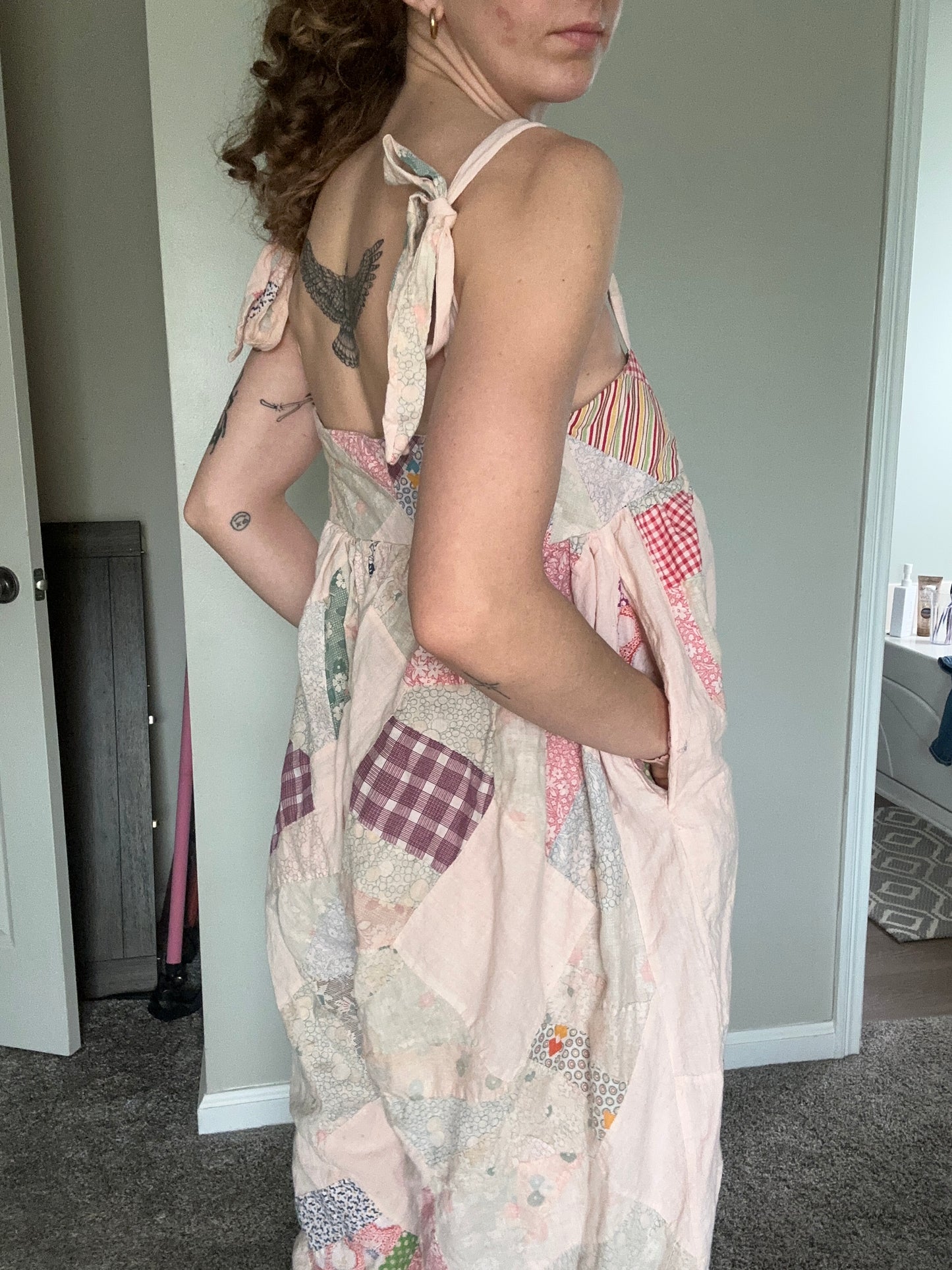Upcycled Quilt Topper Romper