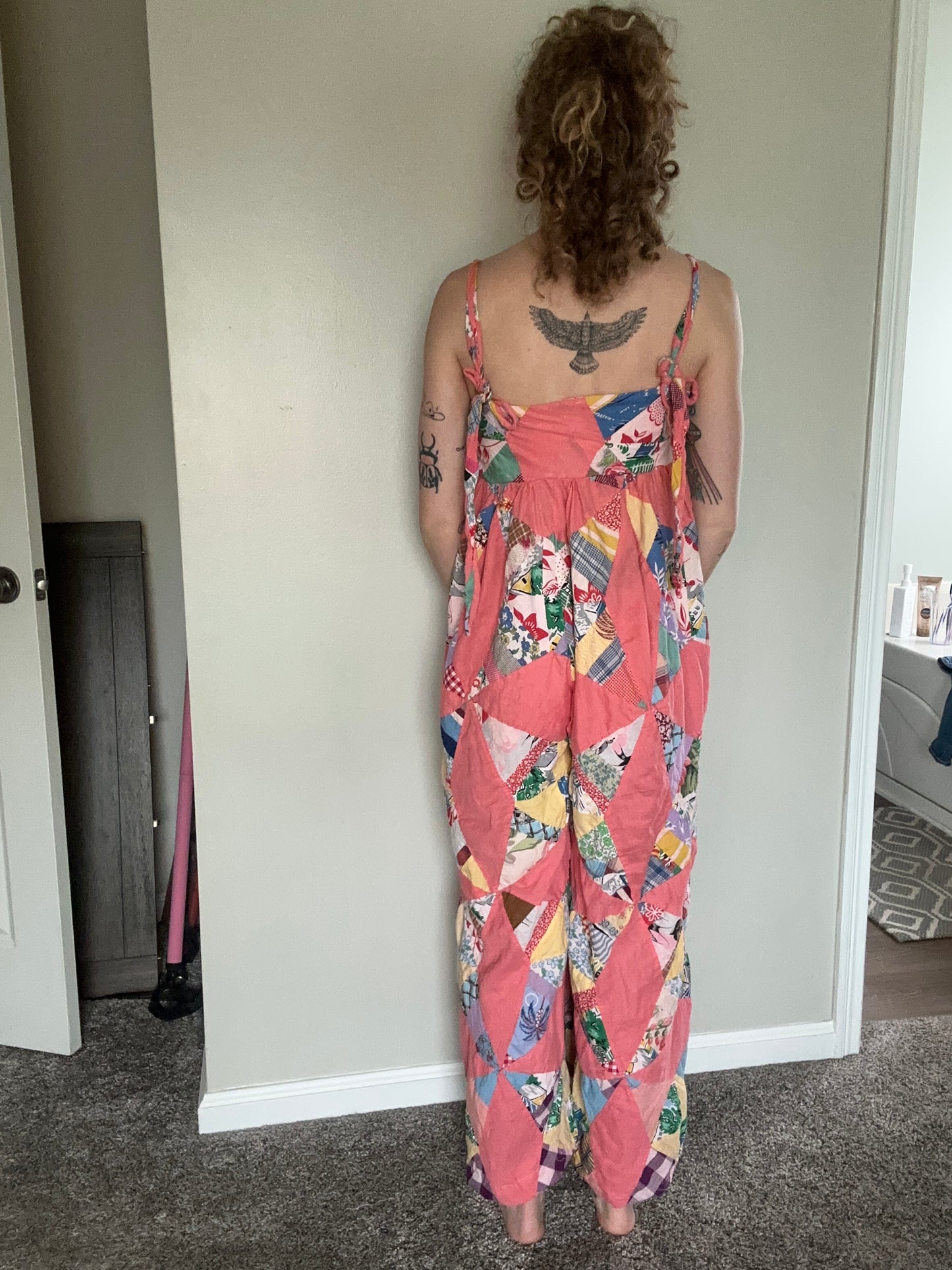 Upcycled Quilt Topper Romper