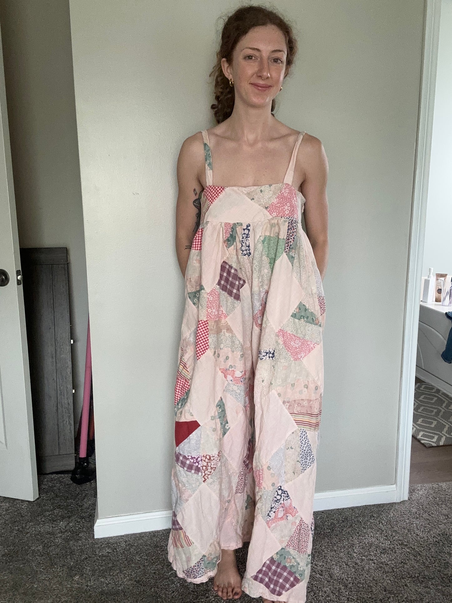 Upcycled Quilt Topper Romper