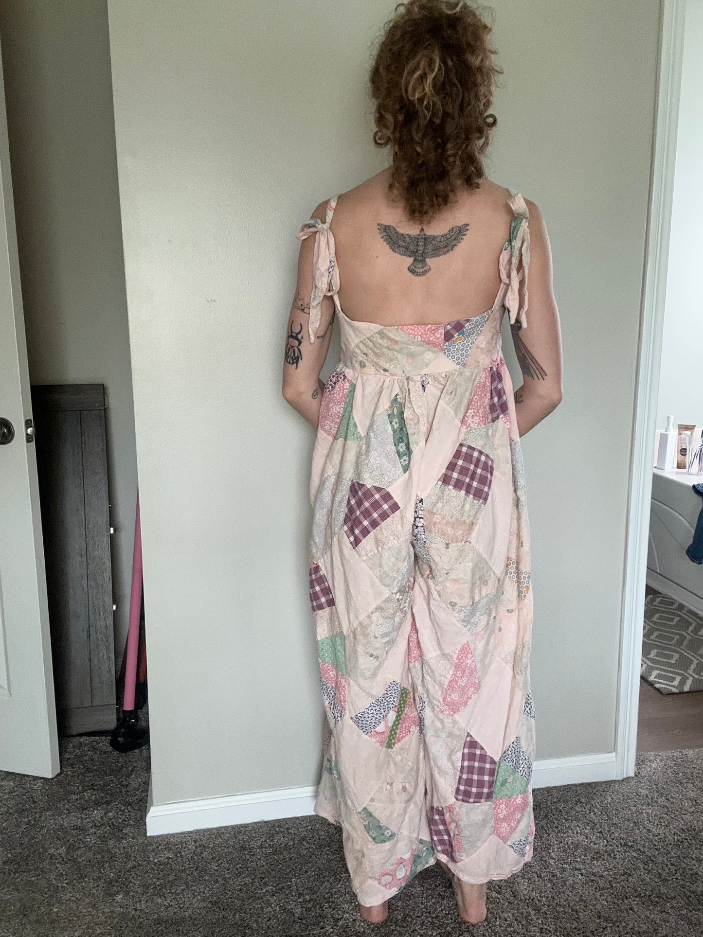 Upcycled Quilt Topper Romper