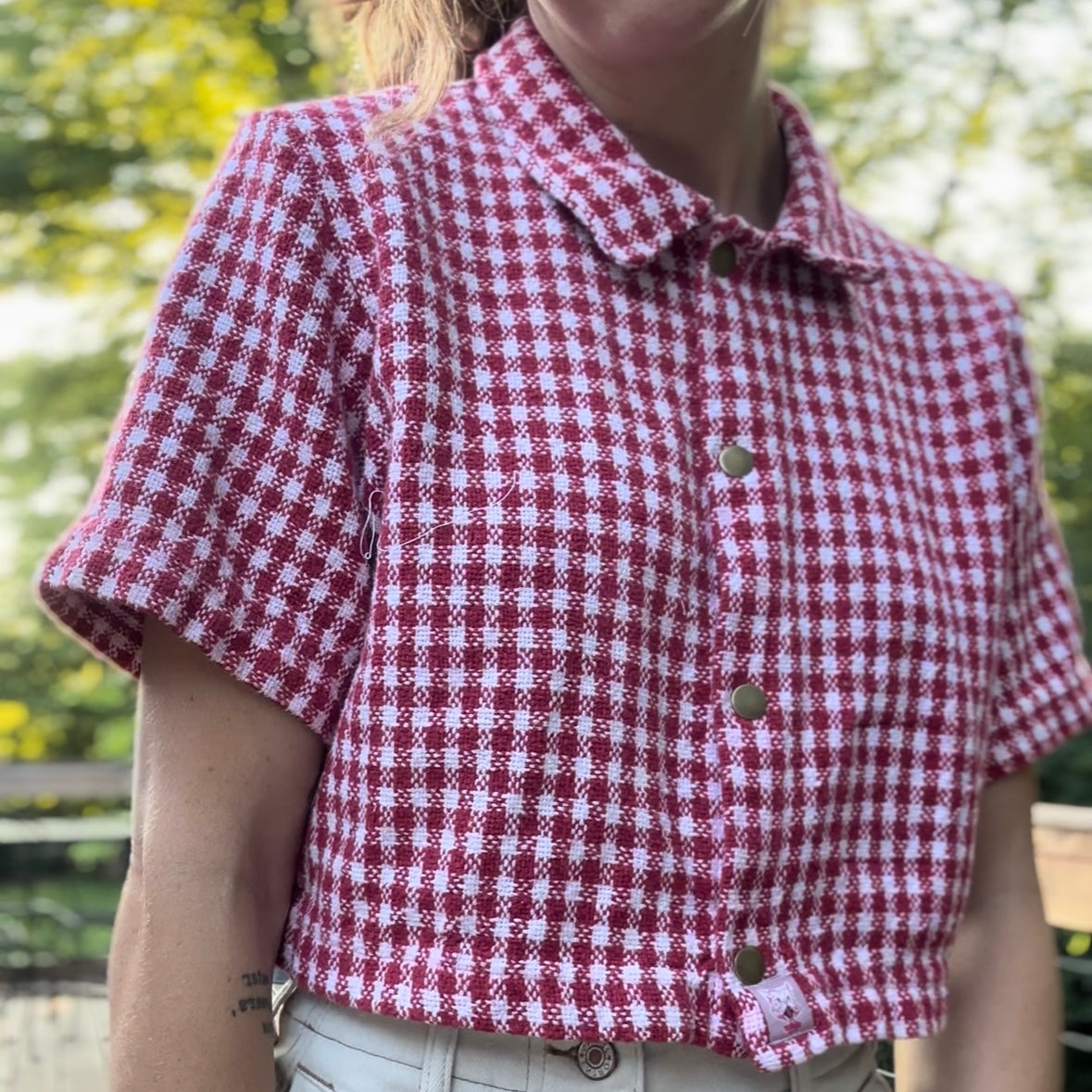upcycled vintage ralph lauren blanket button up shirt - 100% cotton
