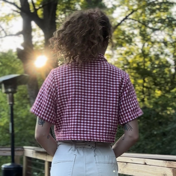 upcycled vintage ralph lauren blanket button up shirt - 100% cotton