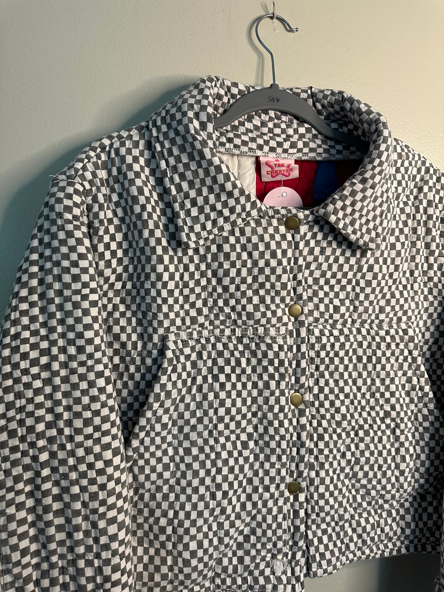 Upcycled Black + White Chore Coat