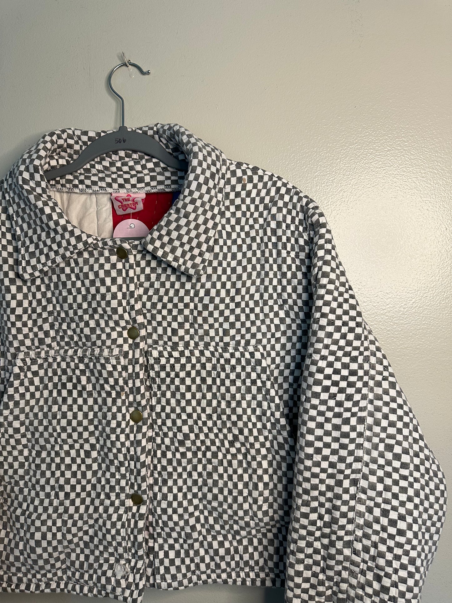 Upcycled Black + White Chore Coat