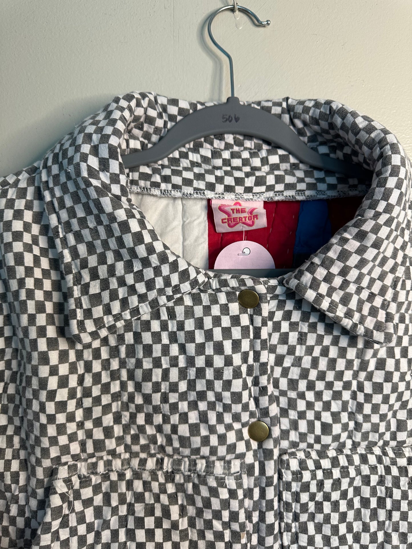 Upcycled Black + White Chore Coat