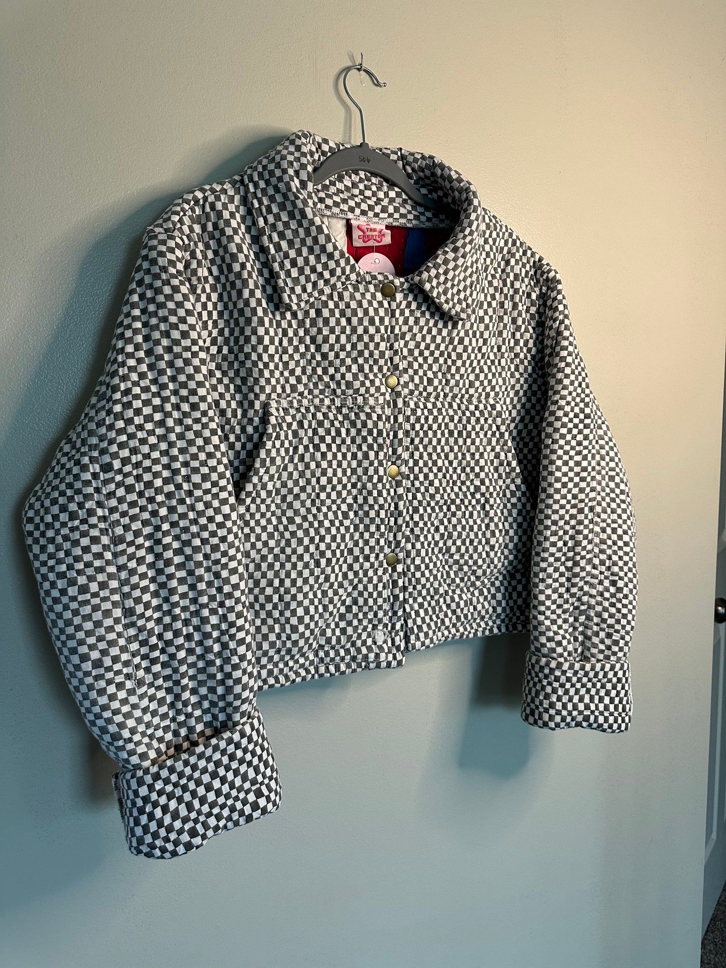 Upcycled Black + White Chore Coat