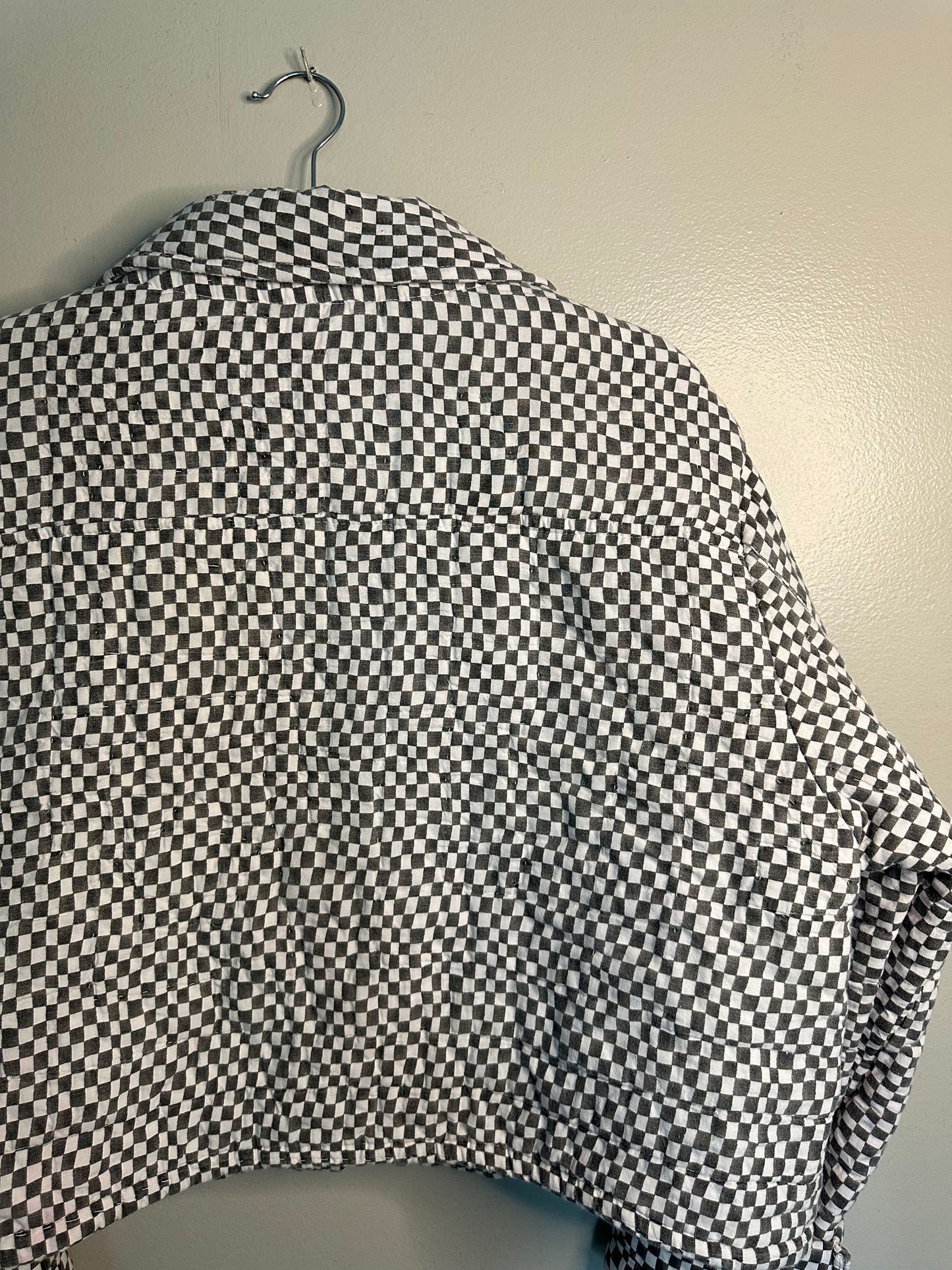 Upcycled Black + White Chore Coat