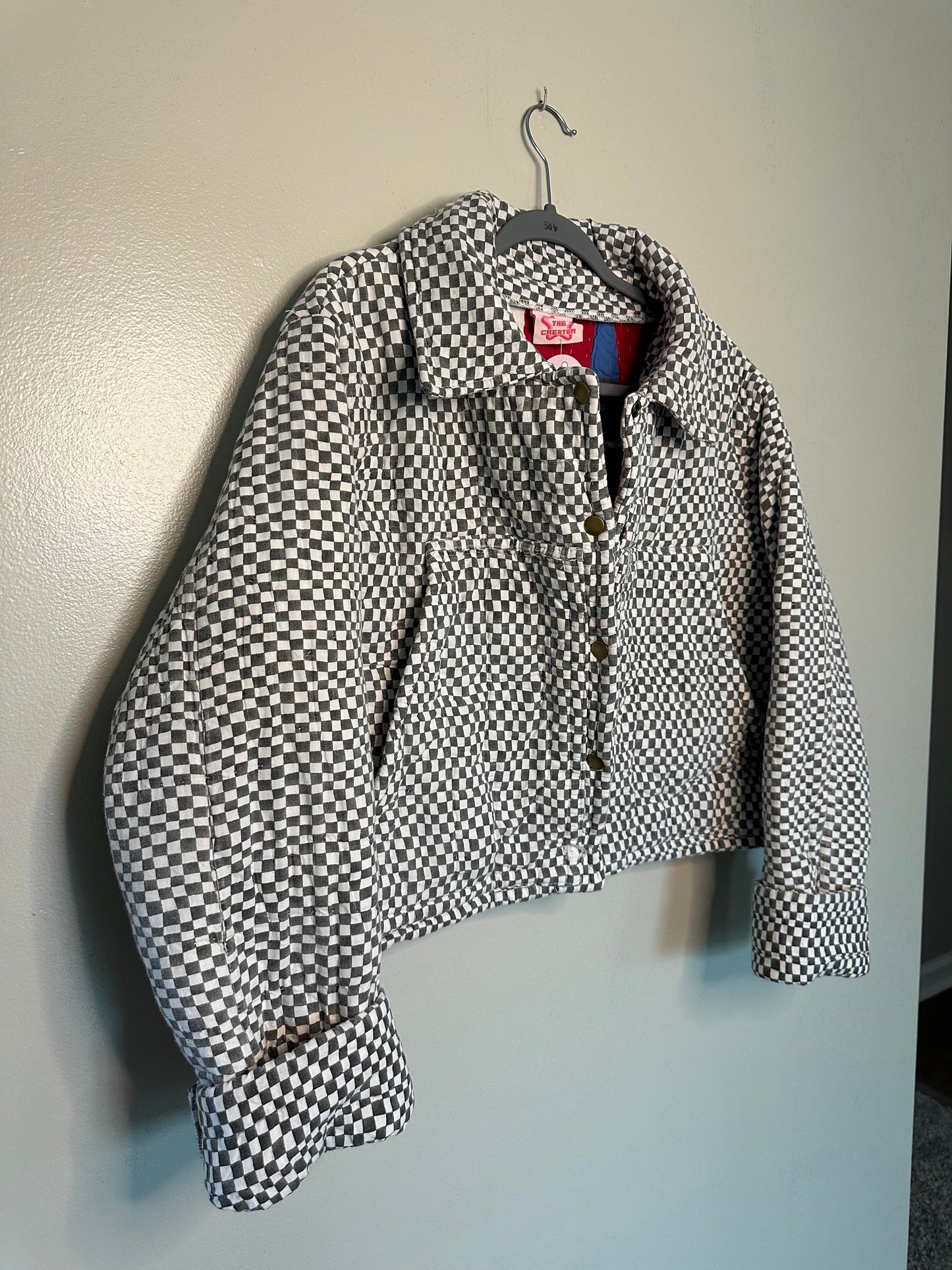 Upcycled Black + White Chore Coat