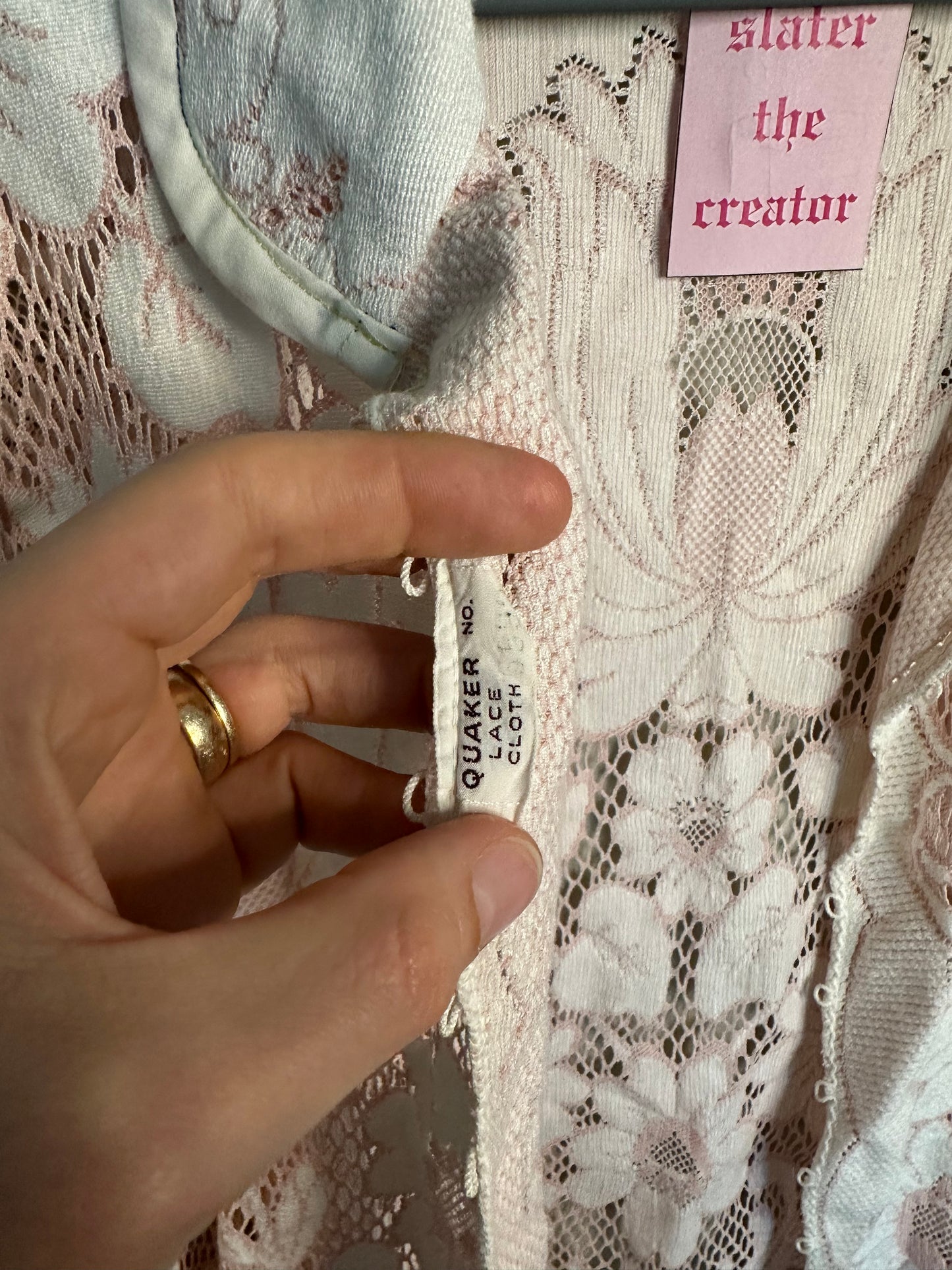 Upcycled Vintage Quaker Lace Cardigan