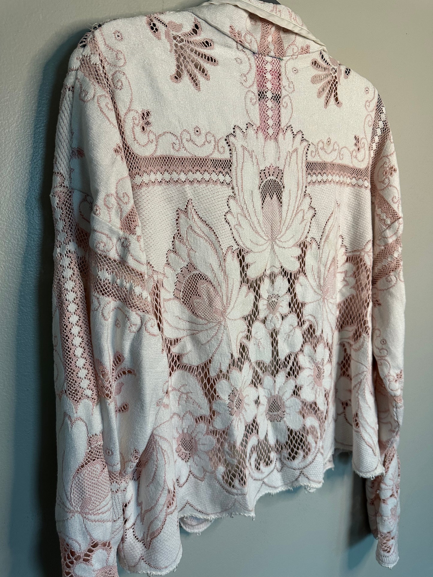 Upcycled Vintage Quaker Lace Cardigan