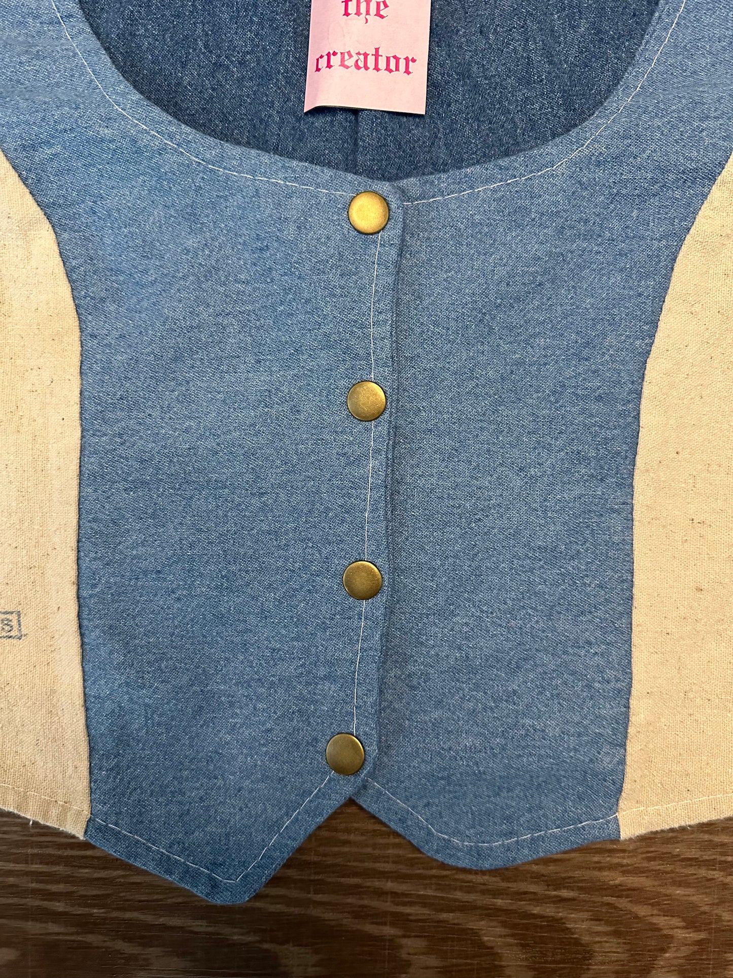 Upcycled Vintage Denim + KATZ Salt Bag Vest