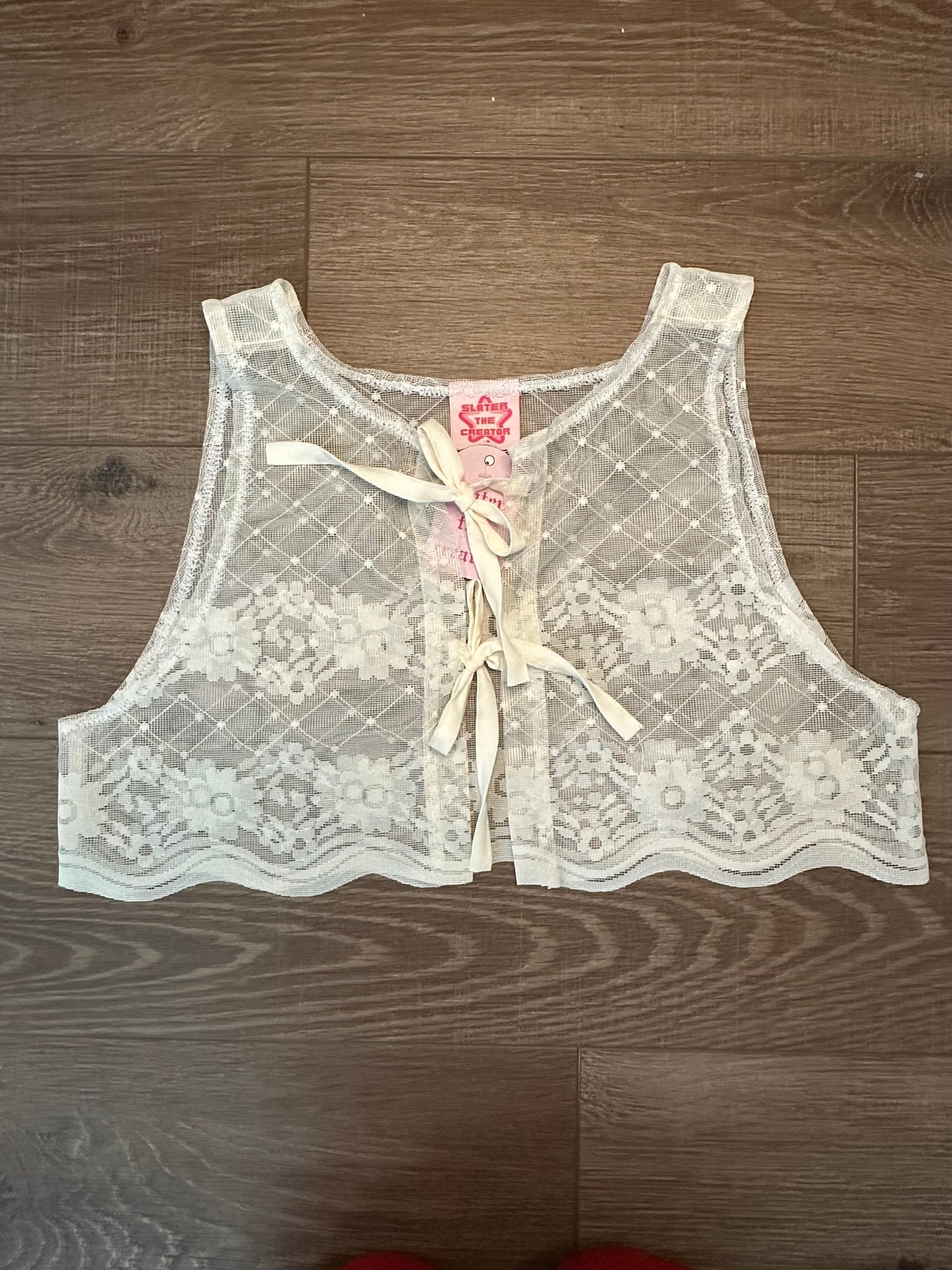 Upcycled Vintage Lace Vest