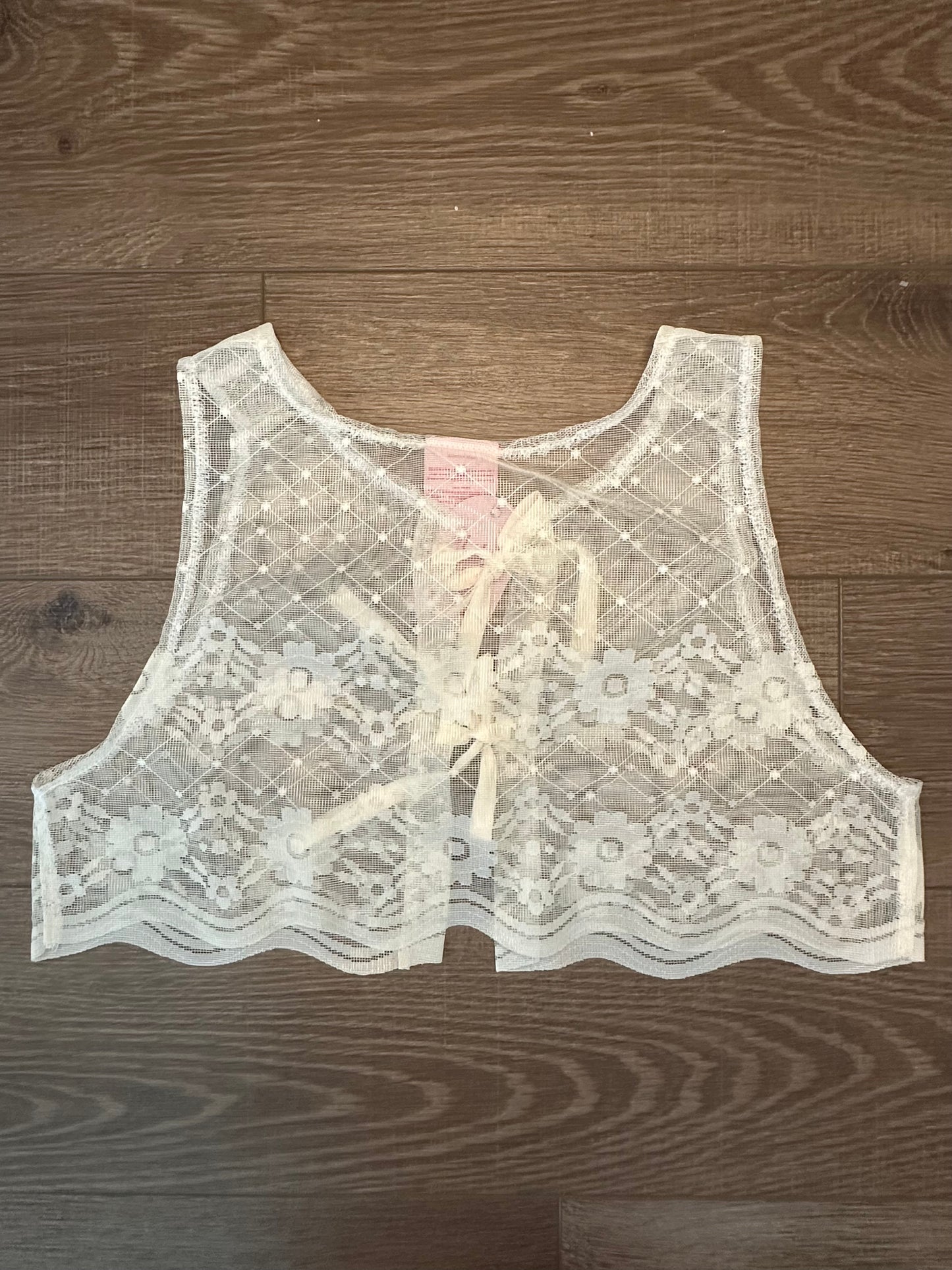 Upcycled Vintage Lace Vest