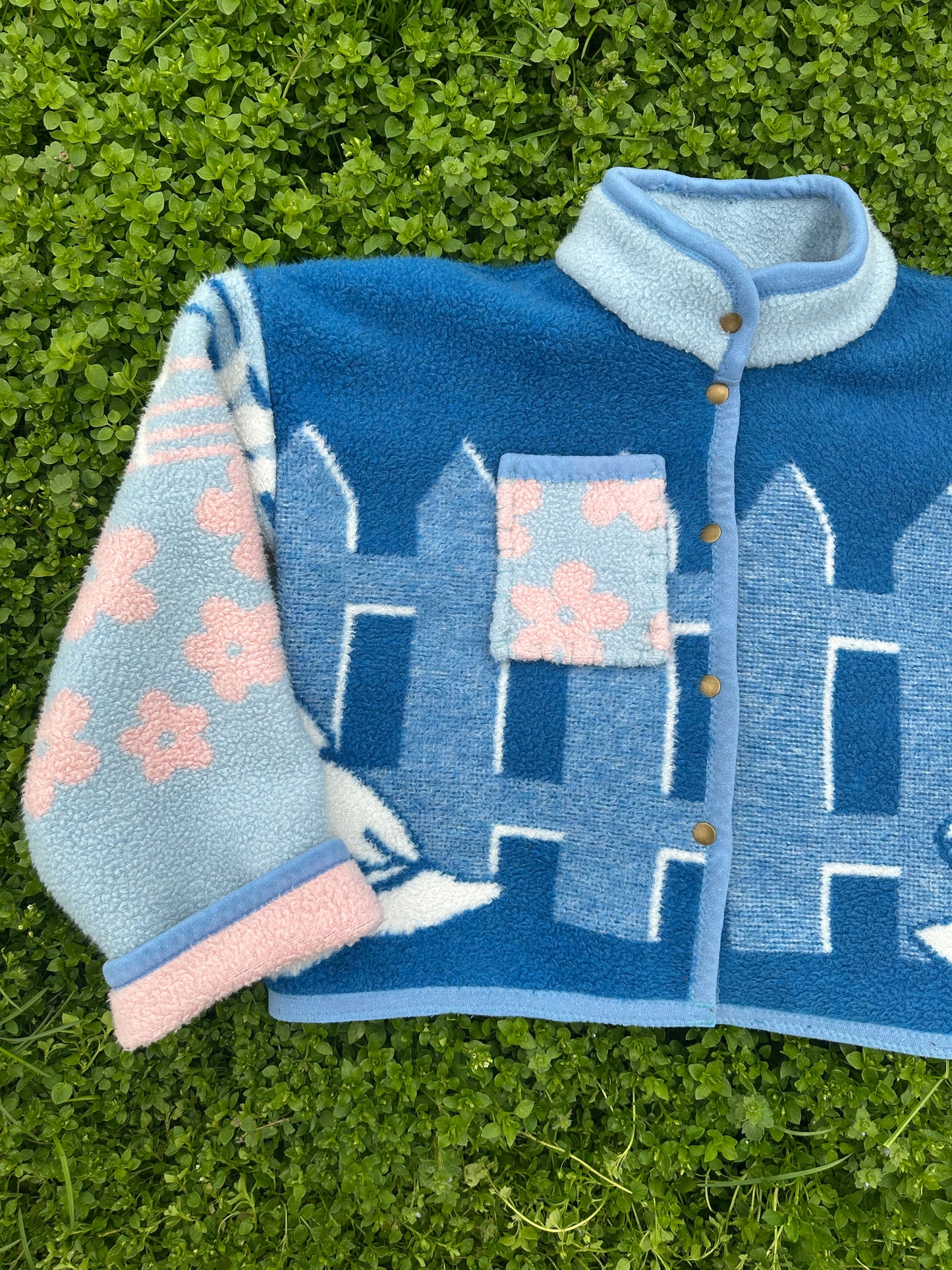 Upcycled Vintage Goose Blanket Coat