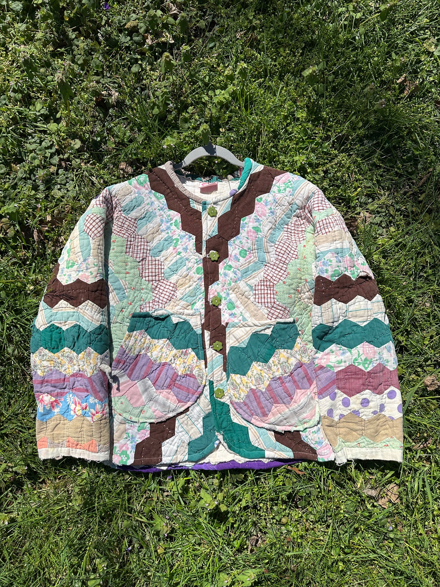 upcycled big ole cute quilt coat