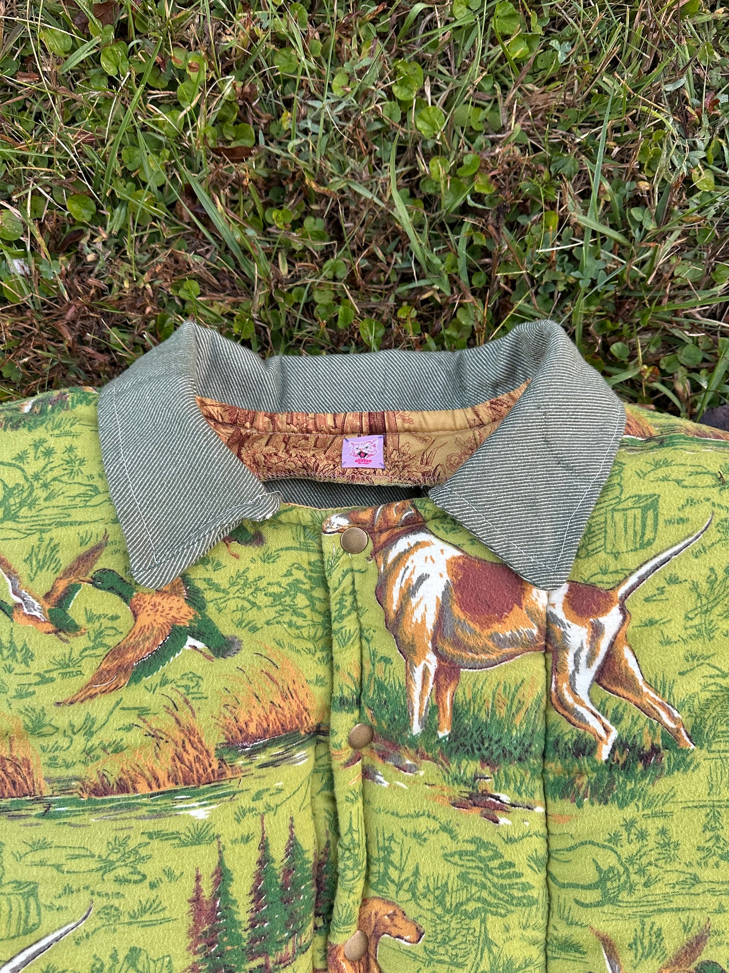 upcycled vintage 1980’s sleeping bag vest