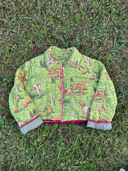 upcycled 1980s vintage sleeping bag coat