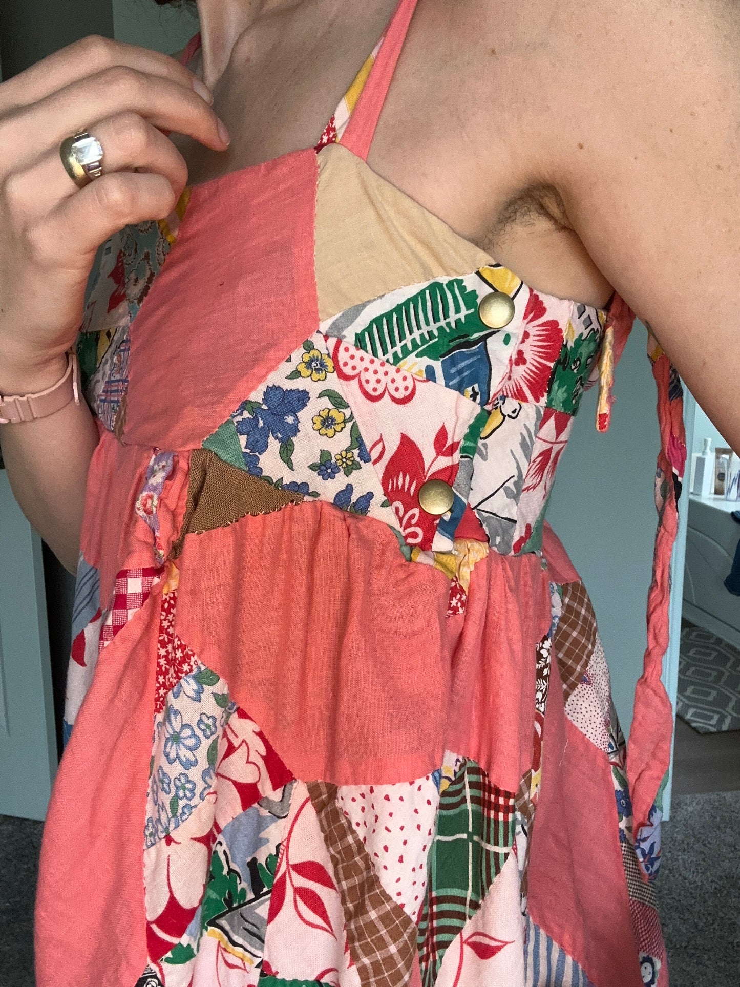 Upcycled Quilt Topper Romper