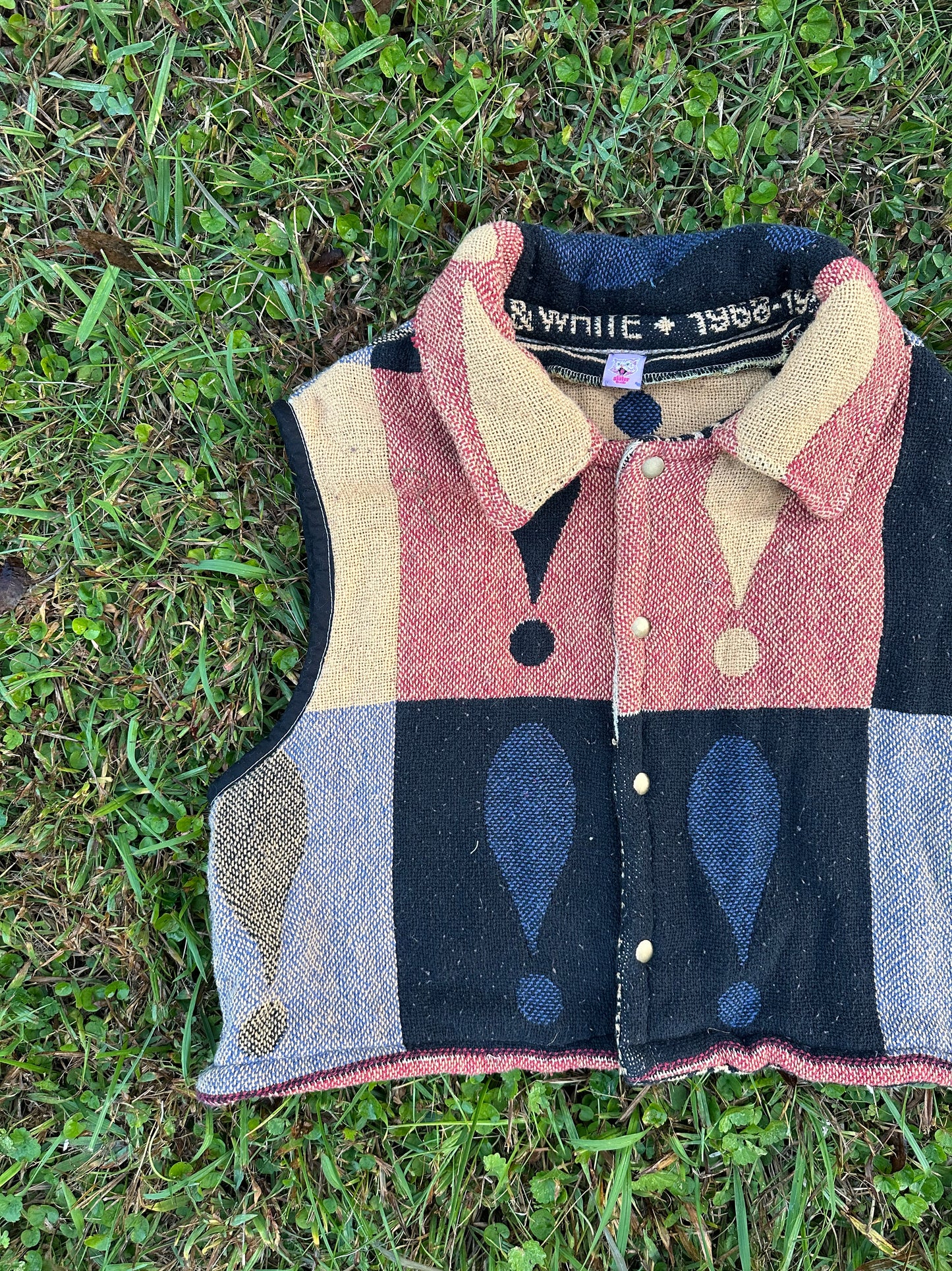 upcycled !!!!!! tapestry vest