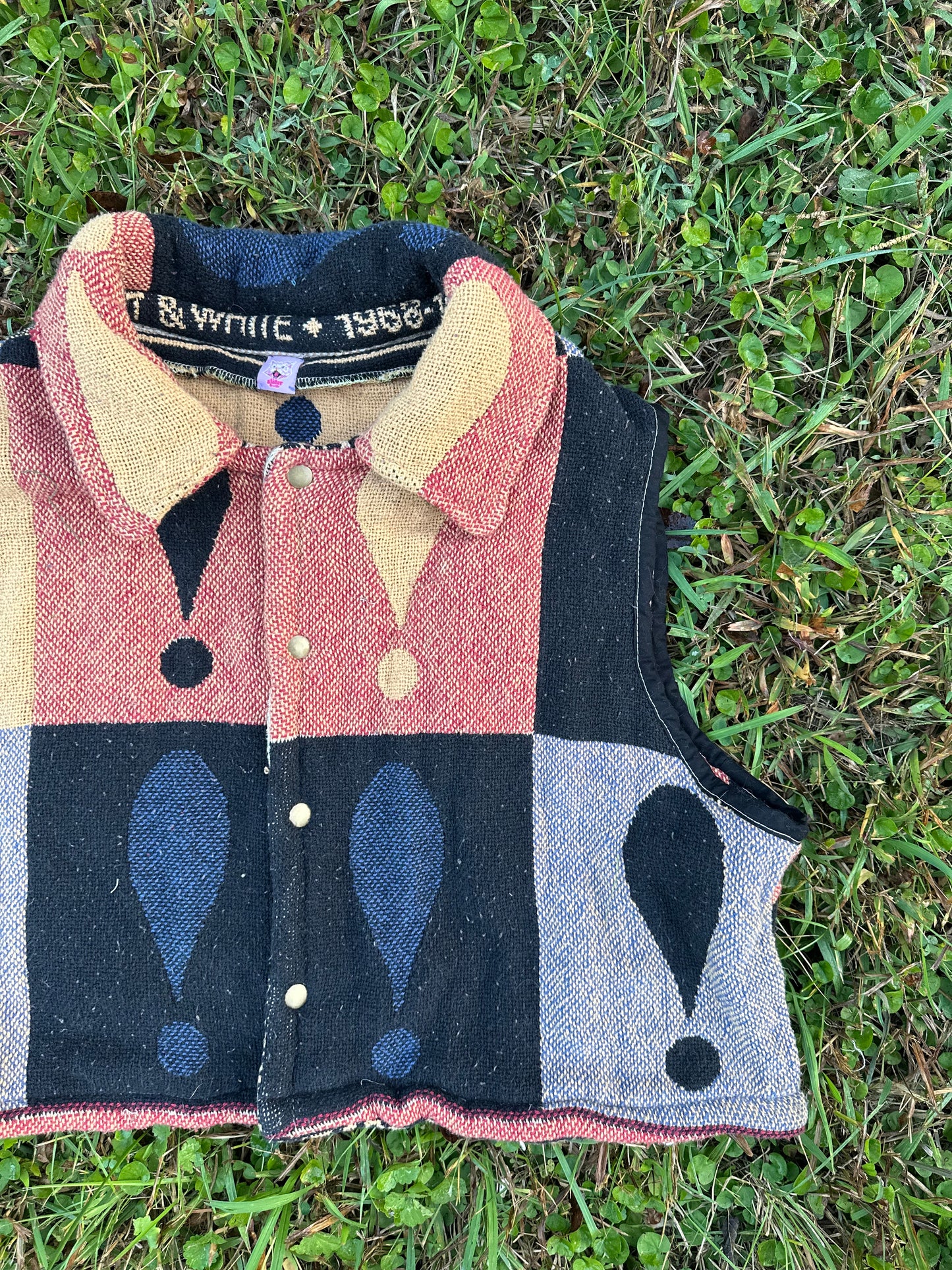 upcycled !!!!!! tapestry vest