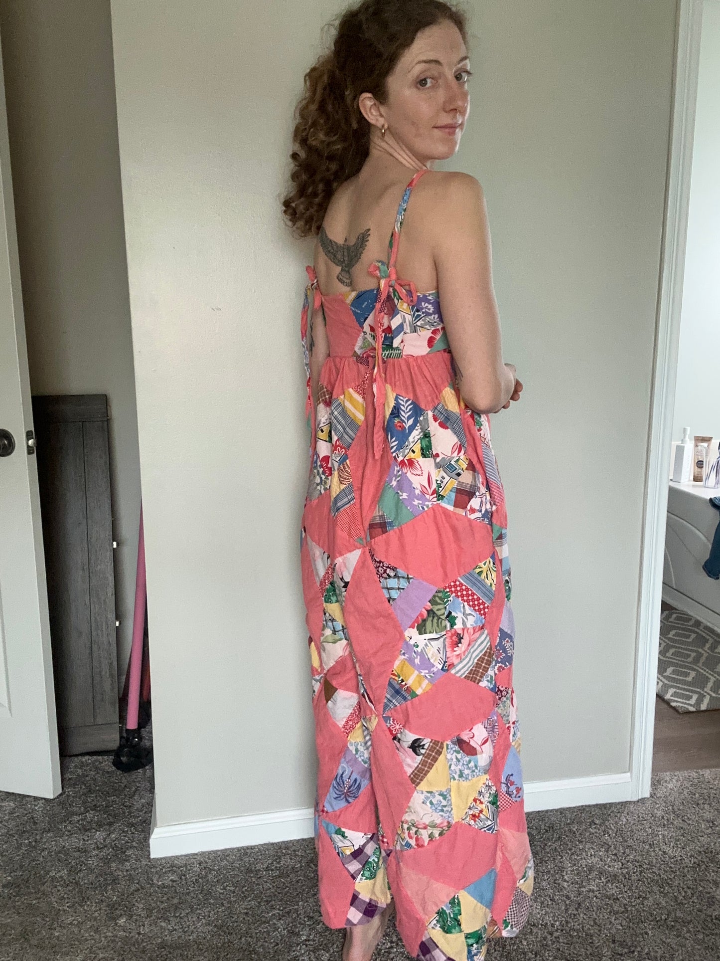 Upcycled Quilt Topper Romper