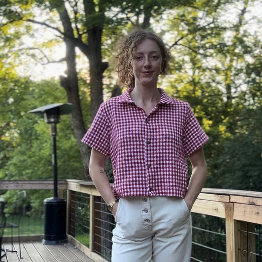 upcycled vintage ralph lauren blanket button up shirt - 100% cotton