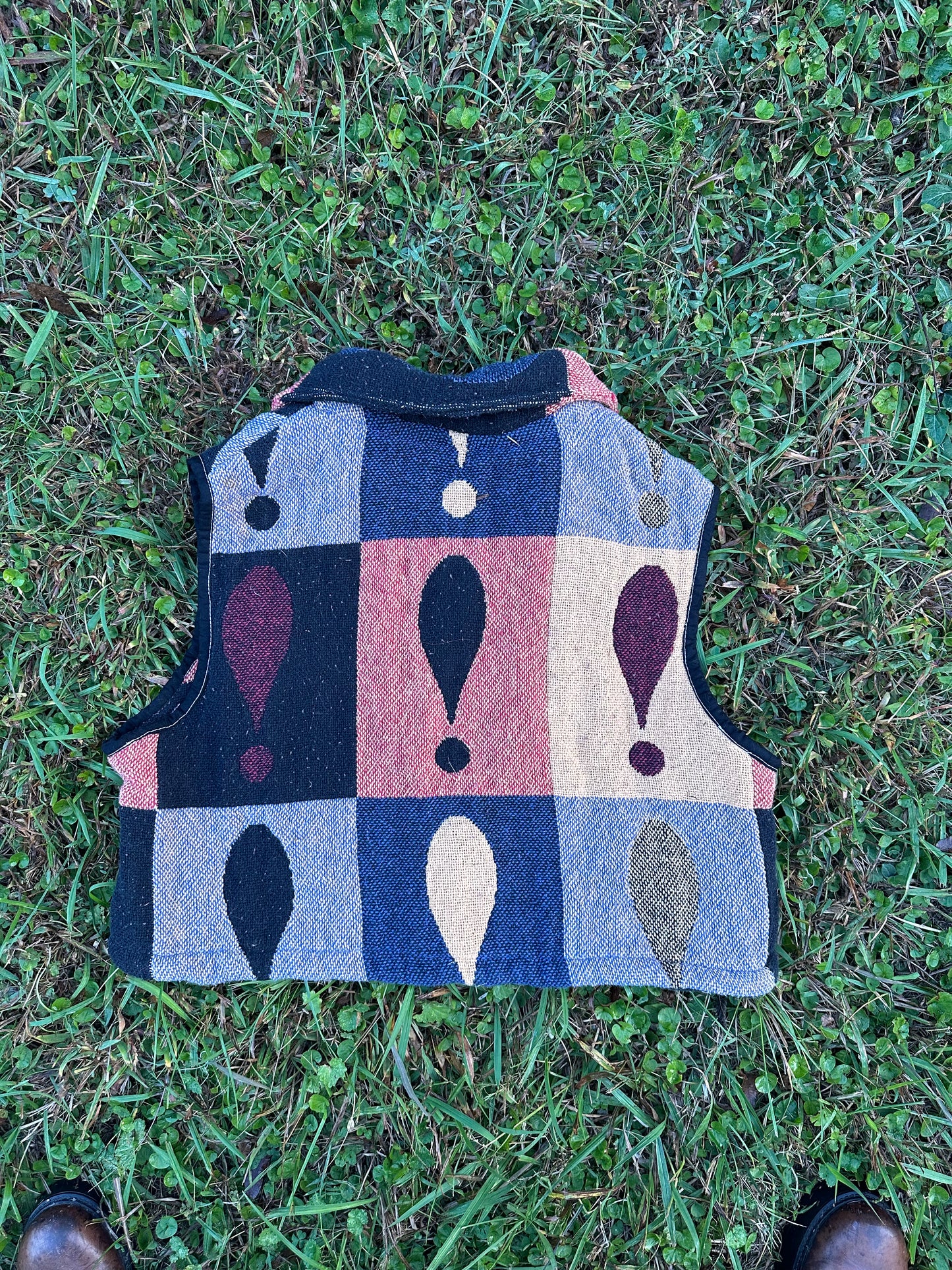 upcycled !!!!!! tapestry vest