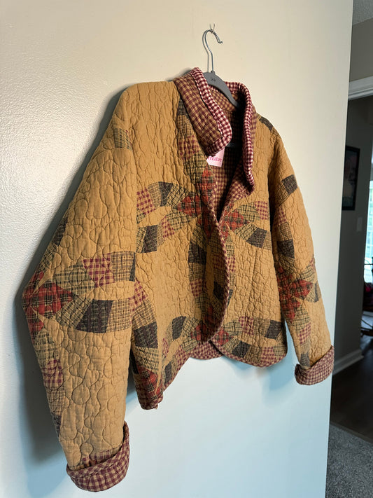 Upcycled Vintage Lil'd Dolly's Quilt Coat