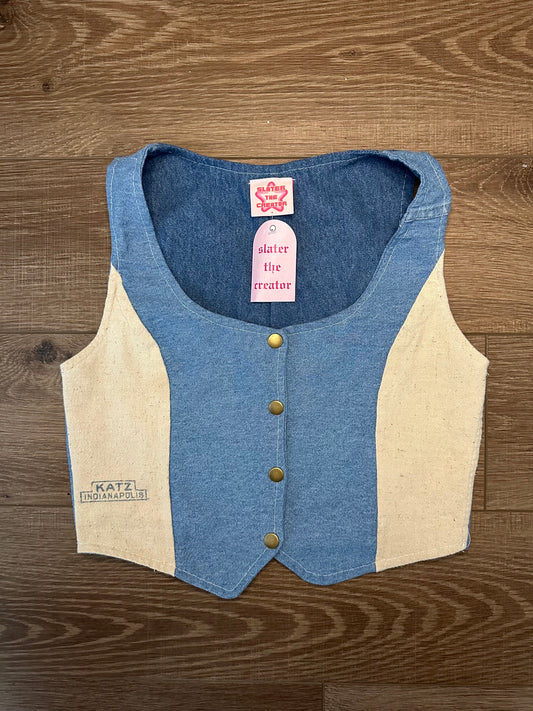 Upcycled Vintage Denim + KATZ Salt Bag Vest