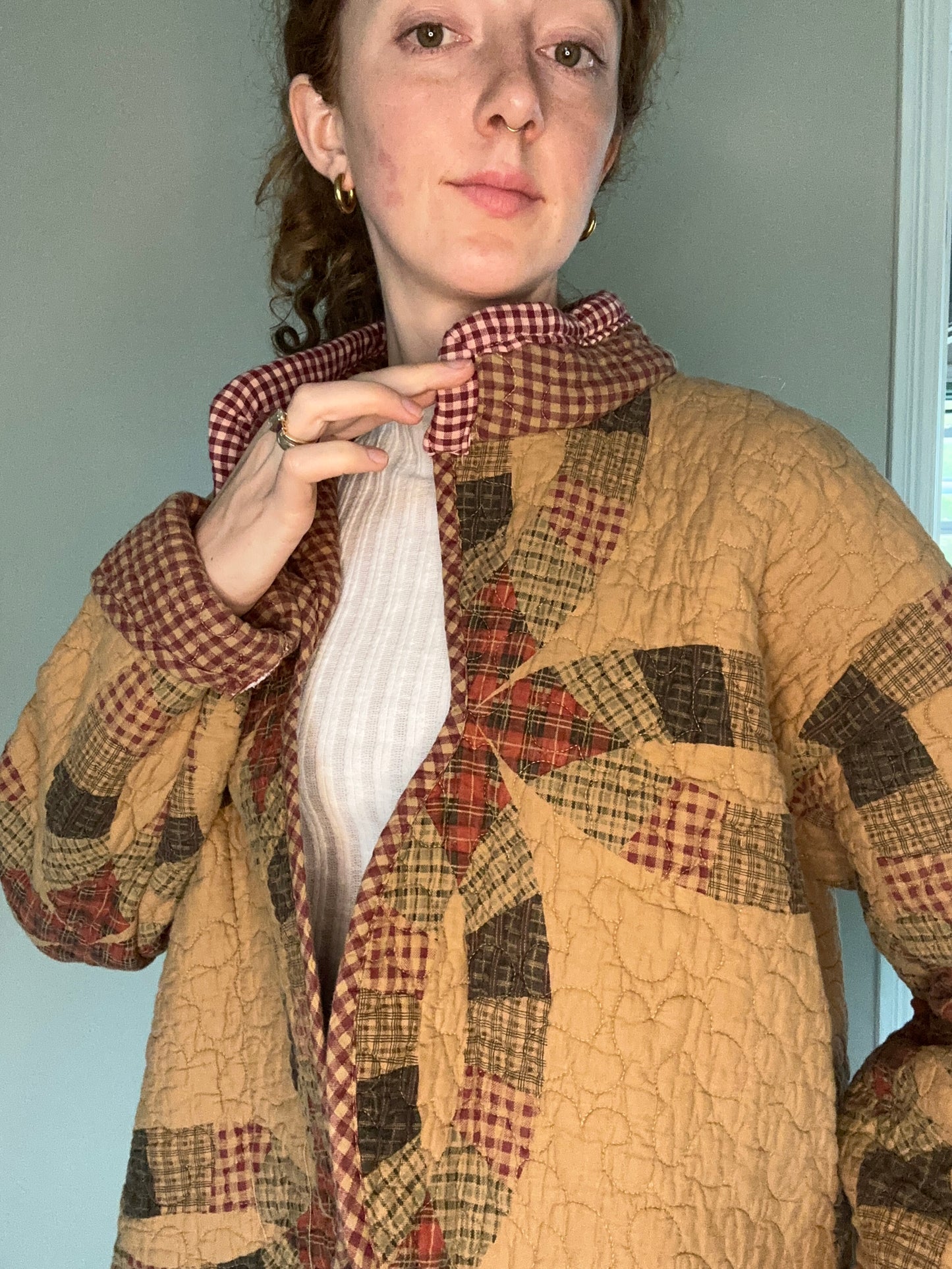 Upcycled Vintage Lil'd Dolly's Quilt Coat