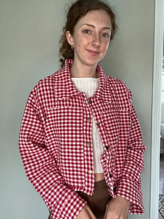 Upcycled Vintage Ralph Lauren Gingham Coat