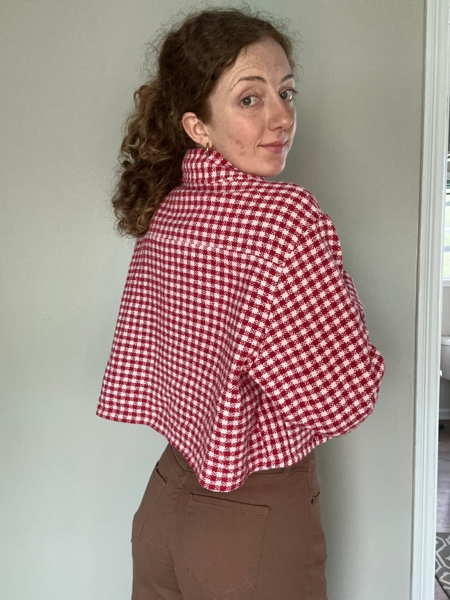 Upcycled Vintage Ralph Lauren Gingham Coat